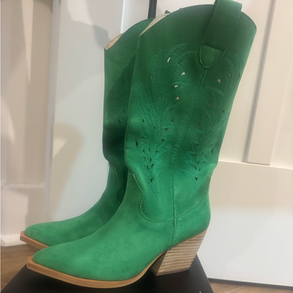 VICI Green Western Style Women's Boots